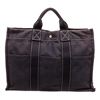 Image 1 : Hermes Purple Canvas Herline MM Tote Bag