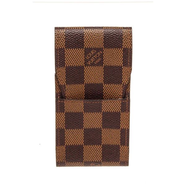 Louis Vuitton Brown Damier Canvas Cigarette Case Clutch Bag