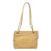 Image 1 : Chanel Yellow CC Raffia Chain Shoulder Bag