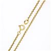 Image 7 : Vintage 14k Gold Large Rectangular Lemon Quartz 18" Vintage Rolo Chain Pendant