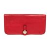 Image 1 : Hermes Red Leather Dogon Long Wallet