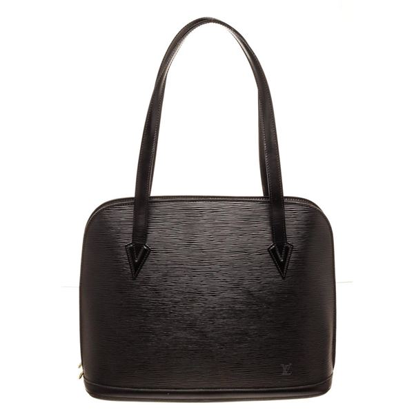 Louis Vuitton Black Epi Leather Lussac Shoulder Bag