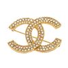 Image 1 : Chanel Gold CC Rhinestone Brooch