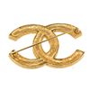 Image 2 : Chanel Gold CC Rhinestone Brooch