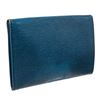 Image 3 : Louis Vuitton Blue Epi Leather Lena Clutch Bag