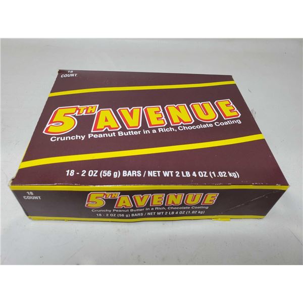 5th Avenue Crunchy Peanut Butter Chocolate Coated Candy Bars (18 x 56g)