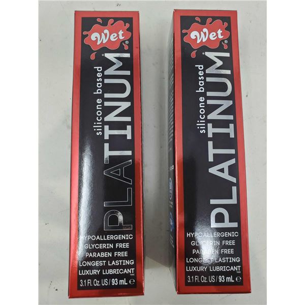Wet Platinum Silicone Based Lubricant (2 x 93ml)