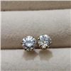 Image 1 : 10K Yellow Gold Cubic Zirconia Earrings, Suggested Retail Value $120