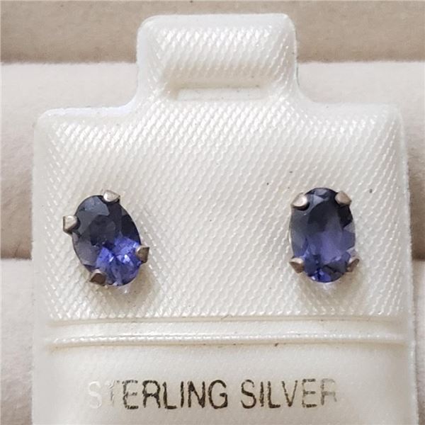 Silver Lolite Earrings, Made in Canada, Suggested Retail Value $80