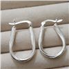 Image 1 : Silver Hoop Earrings, Suggested Retail Value $80