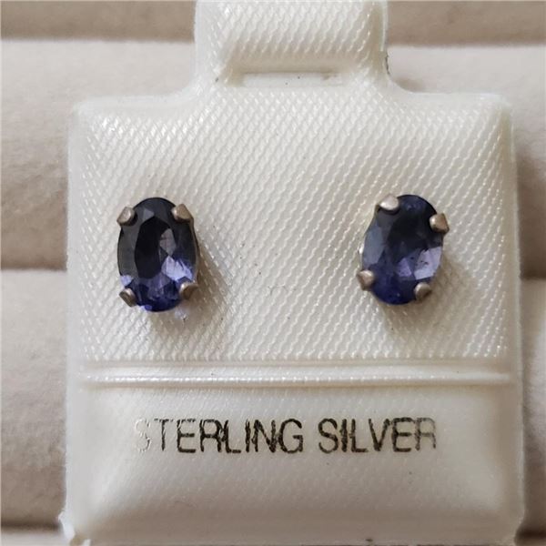 Silver Lolite Earrings, Made in Canada, Suggested Retail Value $80