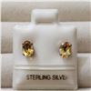 Image 1 : Silver Citrine Earrings, Made in Canada, Suggested Retail Value $80