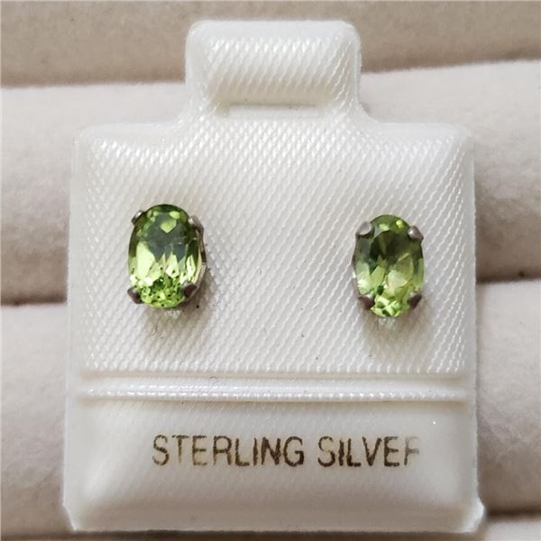 Silver Peridot Earrings, Suggested Retail Value $80
