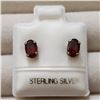 Image 2 : Silver Garnet Earrings, Made in Canada, Suggested Retail Value $80