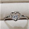 Image 1 : Silver Cubic Zirconia Ring (~Size 7.75), Suggested Retail Value $80