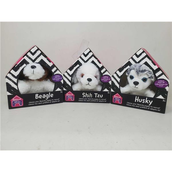 Rescue Petz Plush Dogs