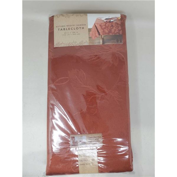 Autumn Medley Damask Tablecloth (60in x 144in)