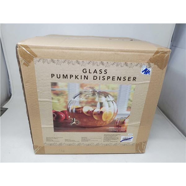 Glass Pumpkin Beverage Dispenser (7.5L)