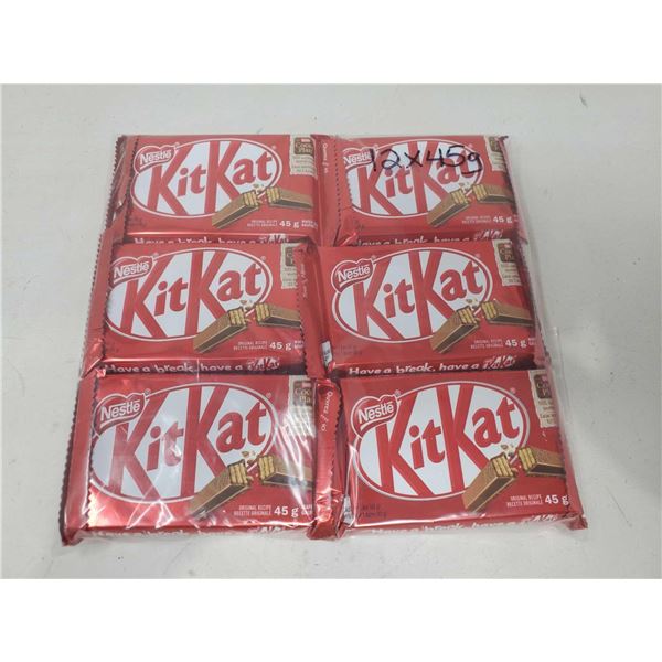 Nestle KitKat Chocolate Bars (12 x 45g)