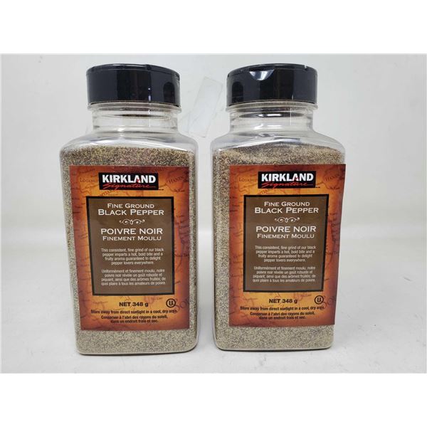 Kirkland Fine Ground Black Pepper (2 x 348g)
