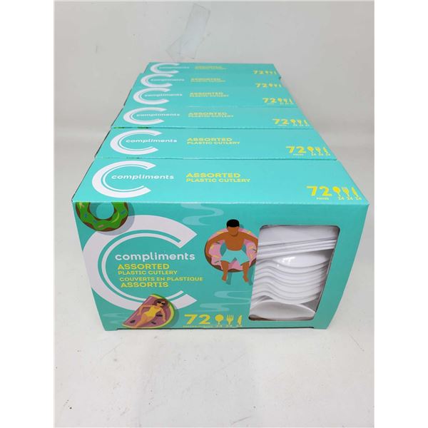 Compliments Assorted Plastic Cutlery (6 x 72)