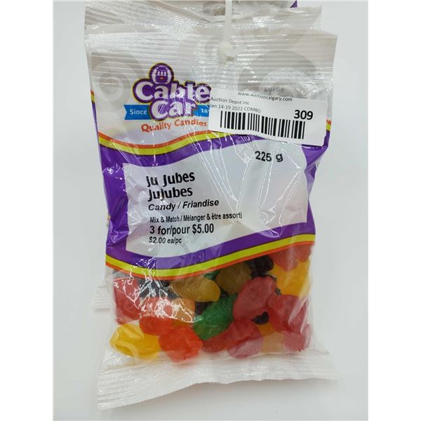 Cable Car Ju Jubes Candy (6 x 225g)