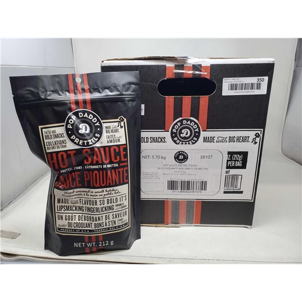 Pop Daddy Pretzels-Hot Sauce (12 x 212g)