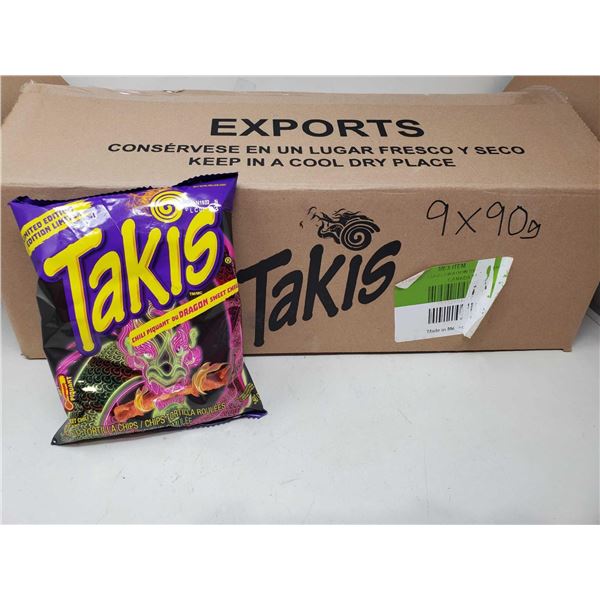 Takis Dragon Sweet Chili Rolled Tortillas (9 x 90g)