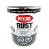 Image 1 : LOONIE LIQUIDATION - Krylon Rust Protector Flat Brown Enamel Paint 946ml can