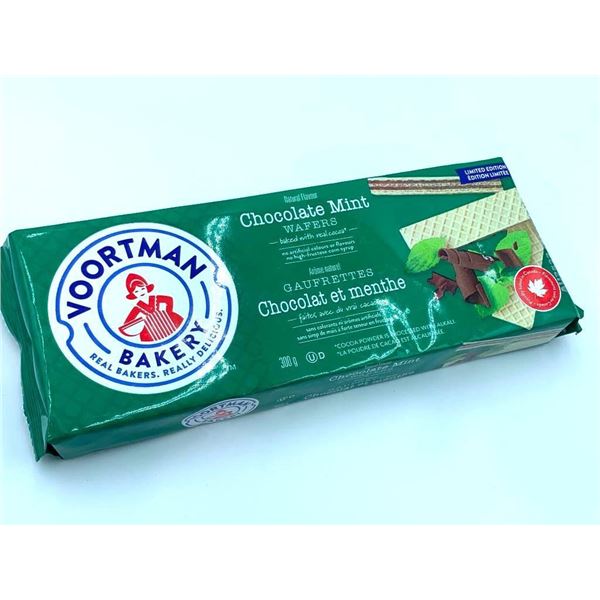LOONIE LIQUIDATION - Voortman Bakery chocolate Mint Wafers 300g
