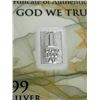 Image 2 : Benchmark .999 Pure Fine Silver 1 grain wafer bar with certificate