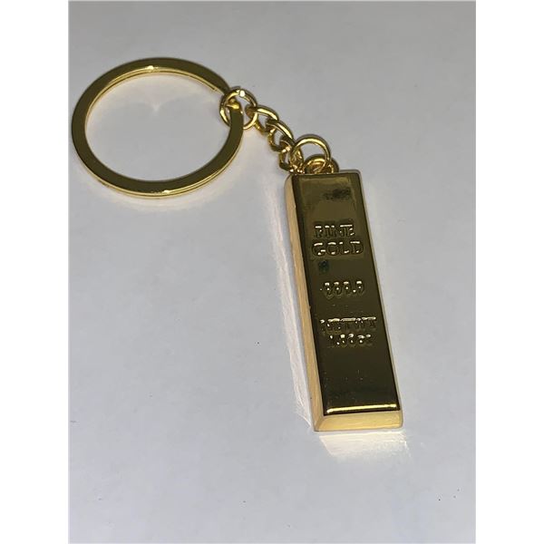 Novelty Key Chain 99.9 Pure Bullion 1.66ox Wafer Bar