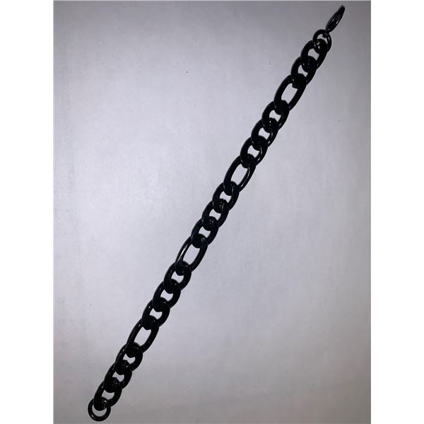 Gents NEW Black Titanium Heavy Bracelet 8 inch