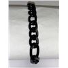 Image 3 : Gents NEW Black Titanium Heavy Bracelet 8 inch