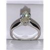 Image 1 : Ladies Marquise Cut 1.0 Carat Diamond clarity I Set in Solid Platinum Engagement Ring size 7 - Inclu