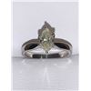 Image 2 : Ladies Marquise Cut 1.0 Carat Diamond clarity I Set in Solid Platinum Engagement Ring size 7 - Inclu