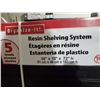 Image 3 : *NEW* Organize it 5 shelf Resin Shelving System 36x18x72"
