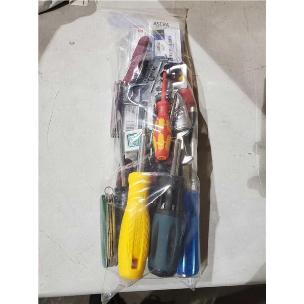 Assorted Small Hand Tools & Pocket Knives