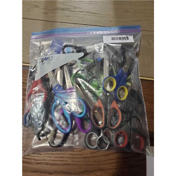 Assorted Scissors - Various Sizes and Brands