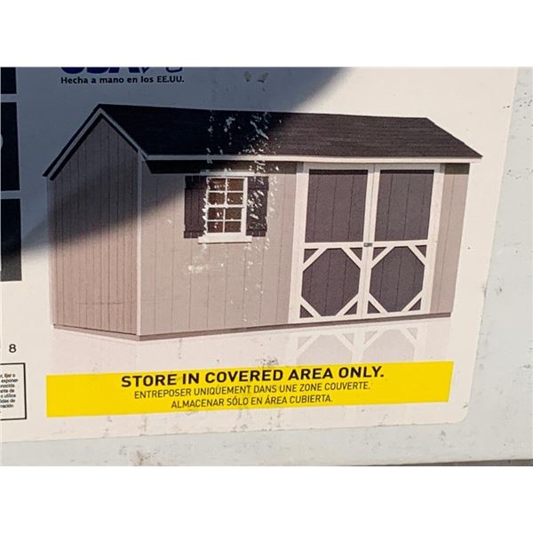 NEW Heartland Sratford 12 x 8 ft Ready to Assemble Shed Kit - small freight damage on corner as pict