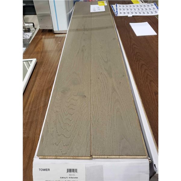 *NEW* Kraus Tower "Antique Tin Oak" Tongue and Groove Hardwood Flooring 33.08 Sq.ft
