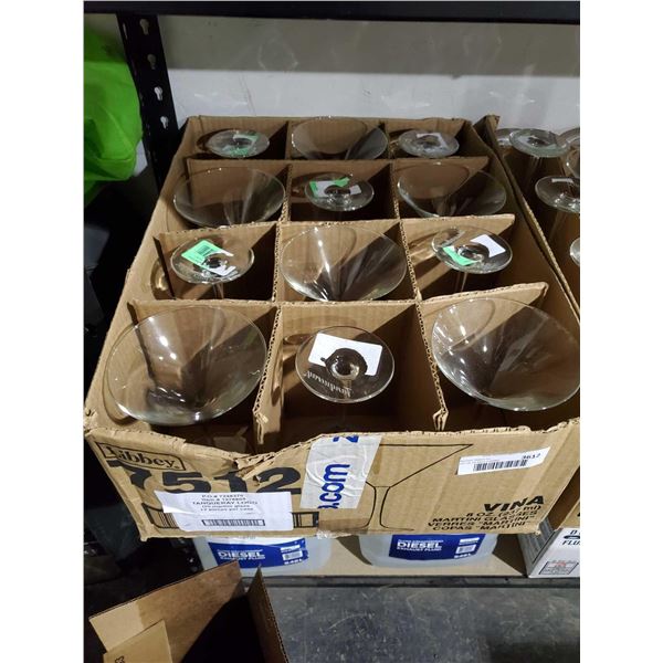 *NEW* Tanqueray Martini Glasses X12