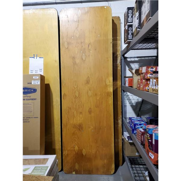 Assorted Wooden Folding Tables 8'x2.5' *AS IS*