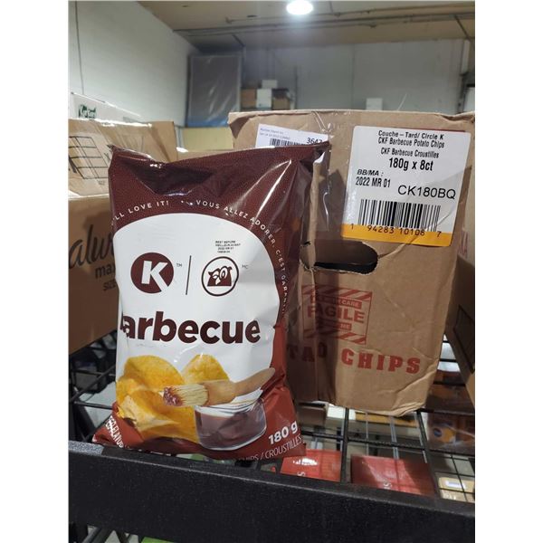 Circle K Barbecue Potato Chips 8X180g