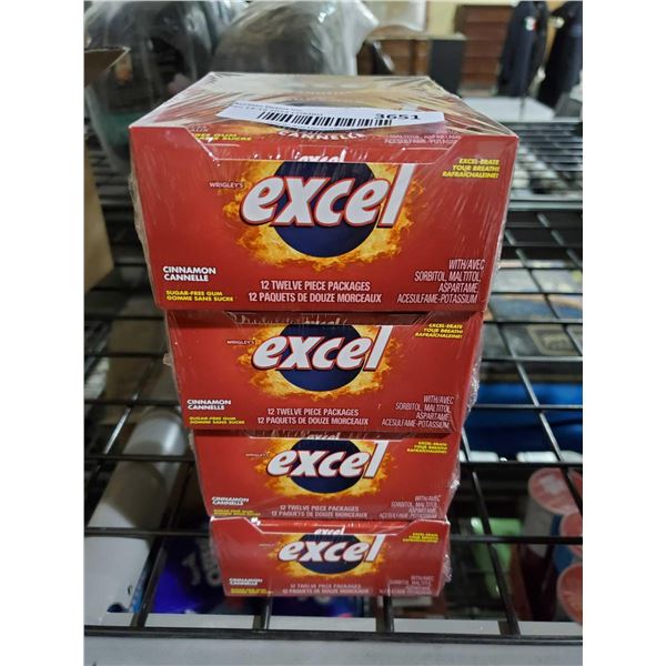 Excel Cinnamon Chewing Gum 4X 12x12