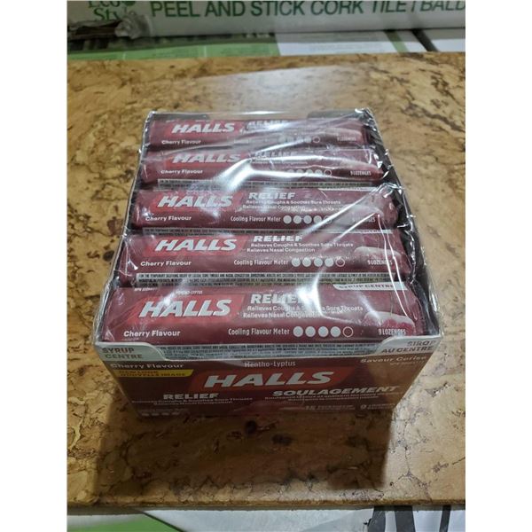 Halls - Syrup Center Cherry Flavor - 15x9 Lozenges