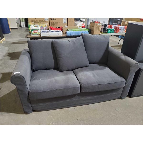*NEW*Â  2 Seat Microfiber Oversized Love Seat, Medium Gray