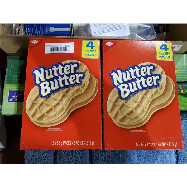 Nutter Butter Sandwich Cookies Lot of 2 - 12x56g