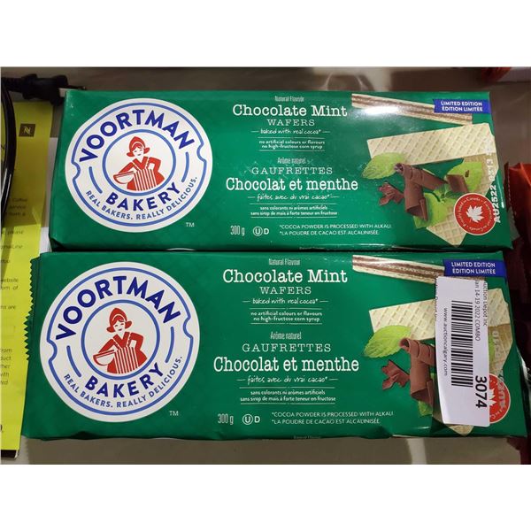 Voortman Chocolate Mint Wafer Cookies 6X 300g