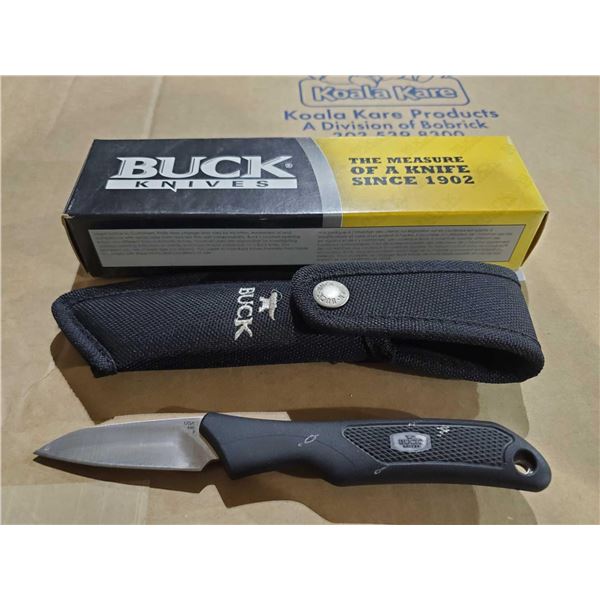 *NEW* Buck Knife with BlackÂ Nylon Belt Sheath - Ergo Sg Select
